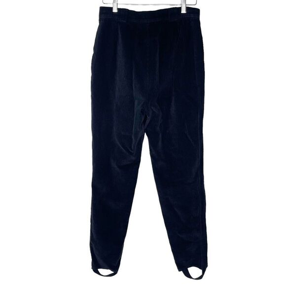 Bogner Vintage Black Corduroy Stirrup Pants - Made in USA - VTG 14 - Picture 2 of 9